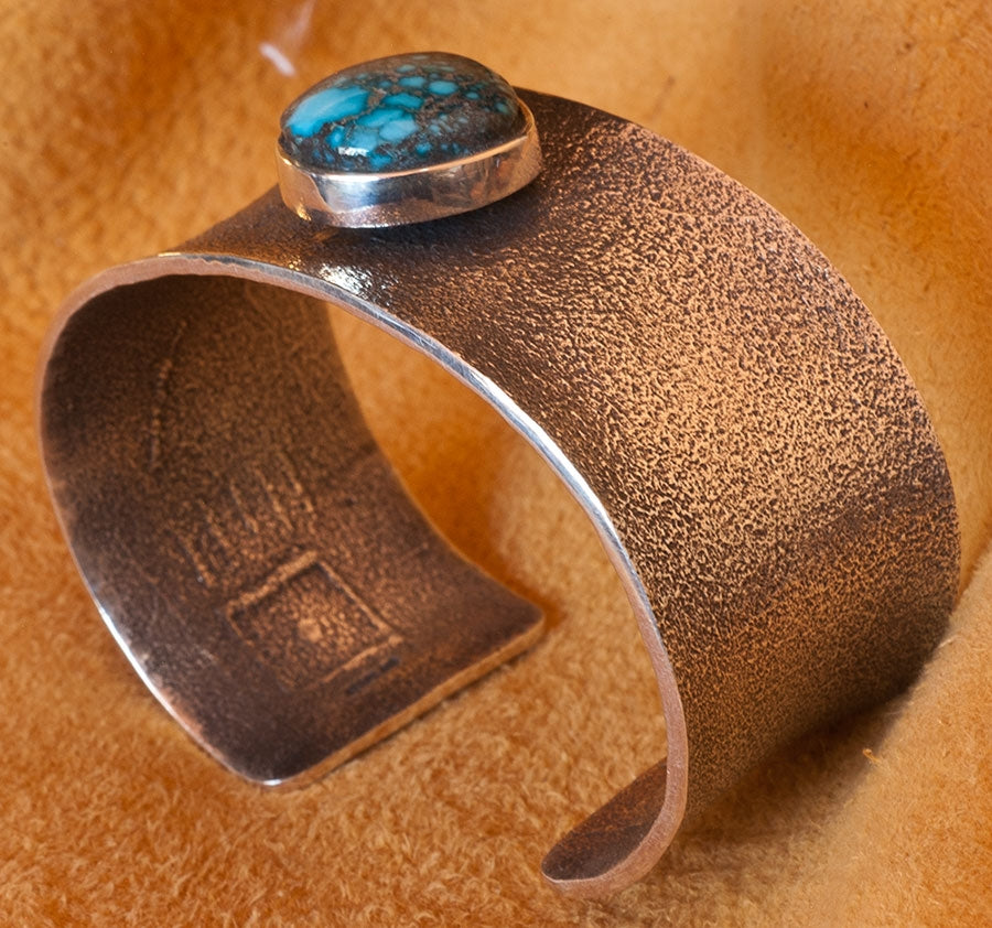 Gerald Lomaventema Lone Mountain Turquoise Bracelet